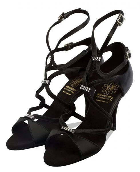 Supadance Ladies Latin or Tango Dance Shoe with Swarovski Crystals 1062_SALE