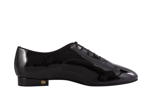 Dance Naturals 117 Lido Men's Ballroom Dance Shoe Available in Black Patent or Black Fabric