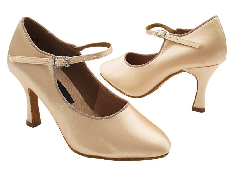 Very Fine CUSTOM International Style Ballroom Shoes with Strap 5100