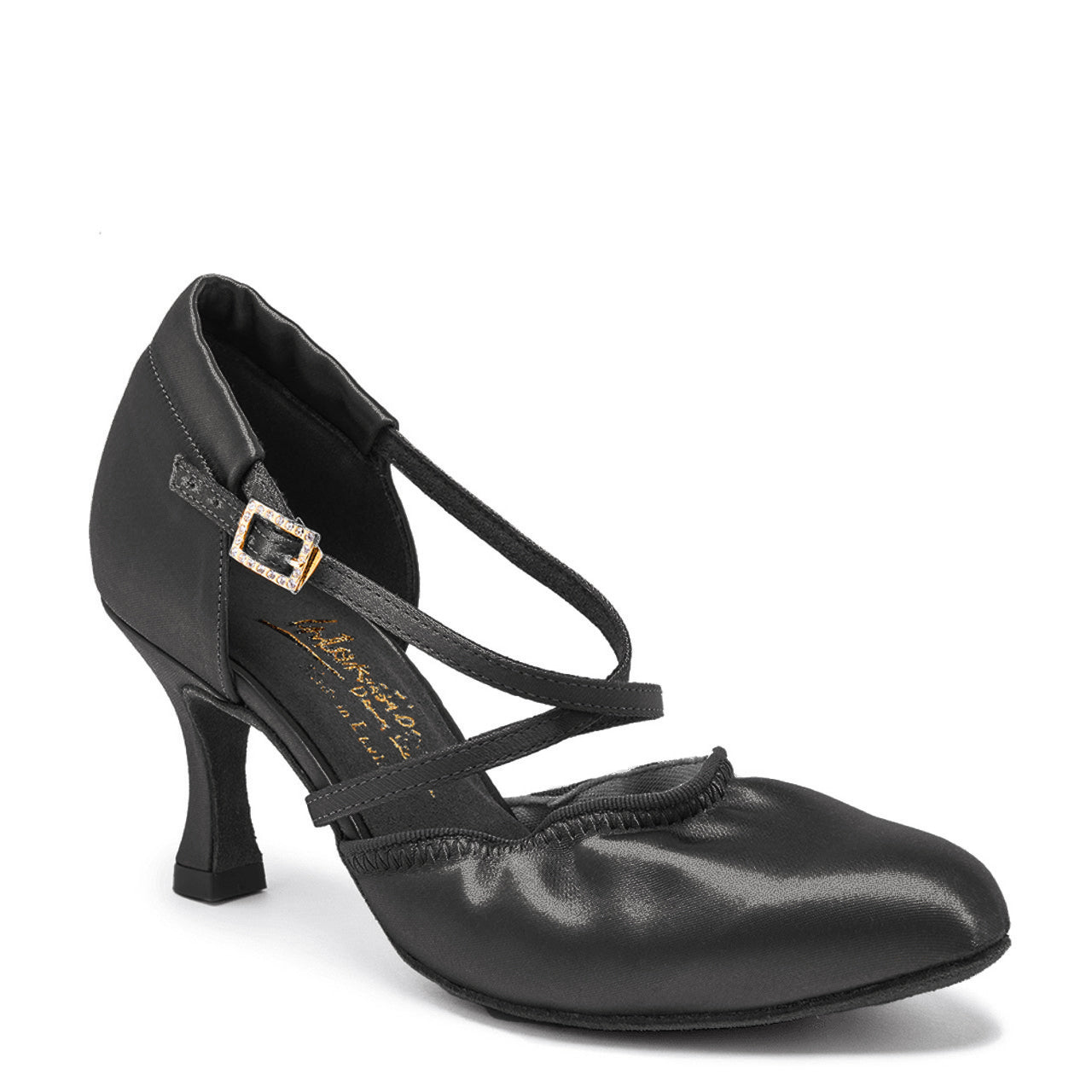 American Smooth Stye by International Dance Shoes IDS Ladies Satin Ballroom Shoe in Stock AMERICAN FLEX