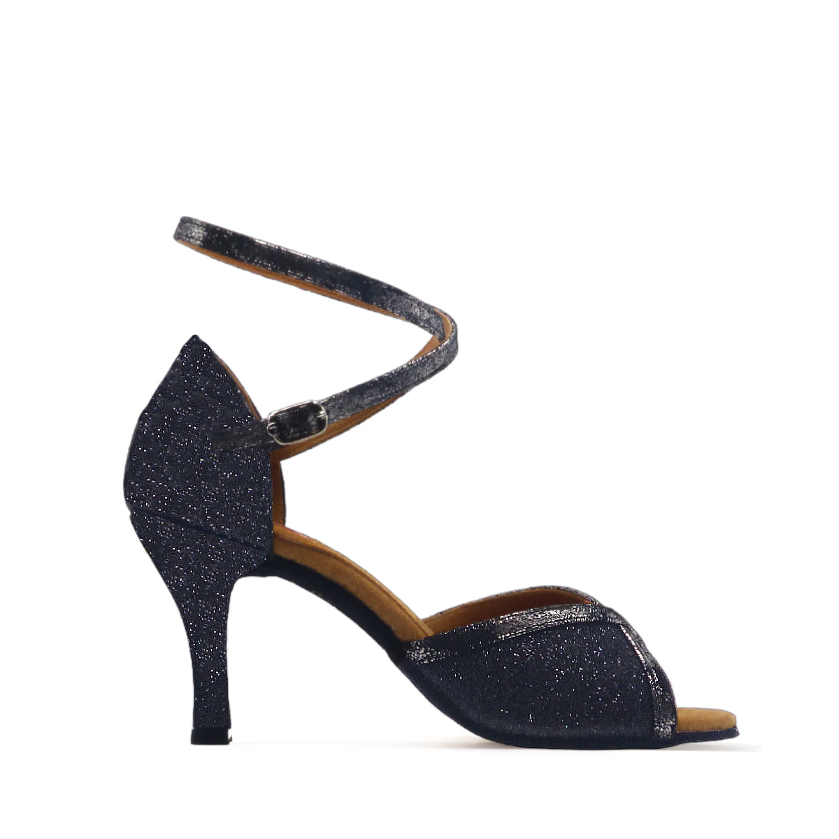 Paoul Black Glitter Dance Shoes Tango Salsa –