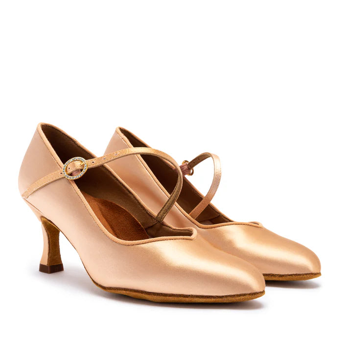 International Dance Shoes Ladies Ballroom with Single Strap_SALE