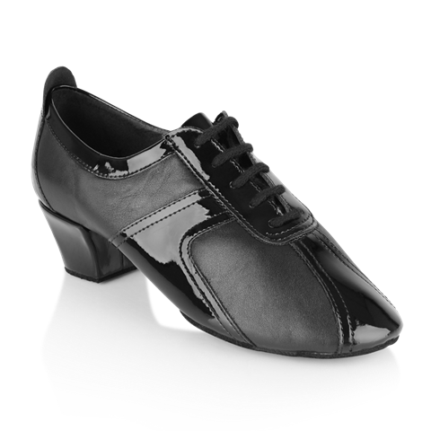 Ray Rose 410 Breeze Black Leather/Black Patent Men's Latin Dance Shoe