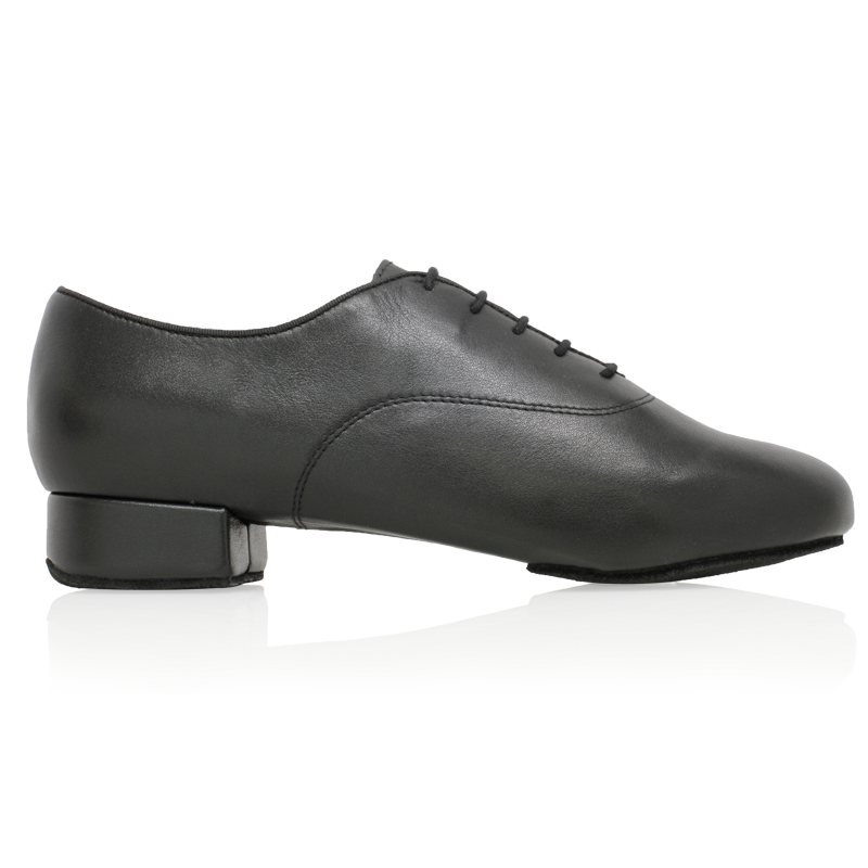 Ray Rose 335 Windrush Black Leather Men's Standard Ballroom Dance Shoe with Pro-Glide Impact Heel