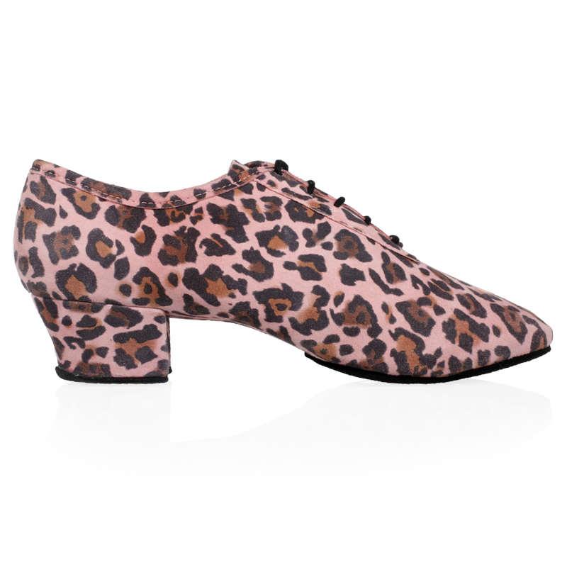 Ray Rose 415 Solstice Pink Leopard Print Leather Ladies Practice Dance Shoe