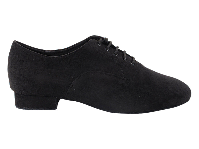 Very Fine C919101 Black Oxford Nubuck Men's Ballroom Dance Shoe with Extra Cushioned Insole