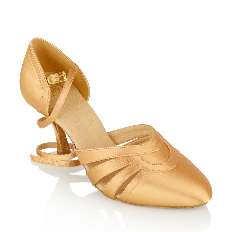 Flesh satin Smooth Ballroom dance shoe