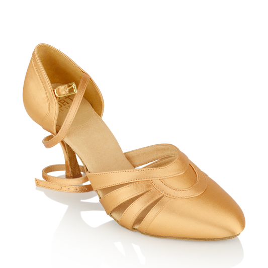 Flesh satin Smooth Ballroom dance shoe