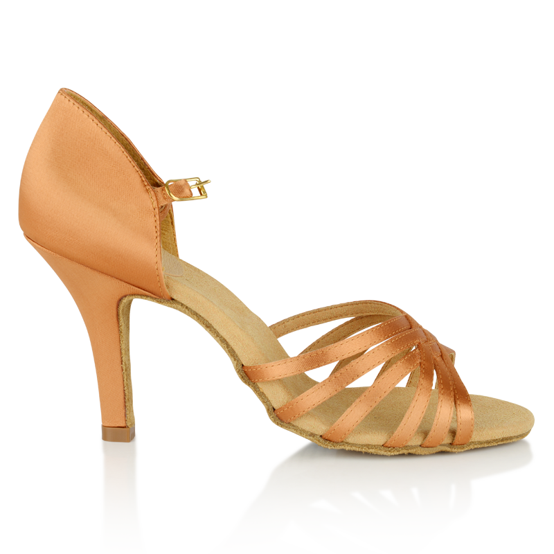 Ray Rose 865-X Selene_sale Xtra Light Tan Satin Ladies Latin Dance Shoe