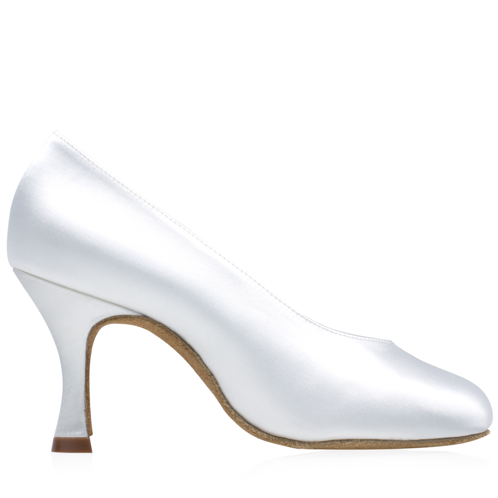 satin Standard ballroom shoe with suede bottom