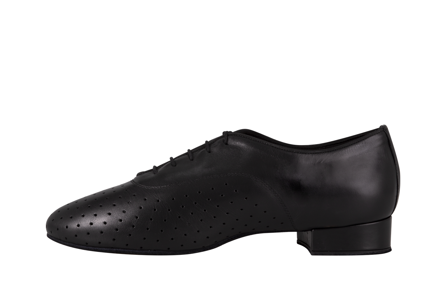 Dance Naturals 127 Burano Men's Perforated Black Leather Ballroom Dance Shoe