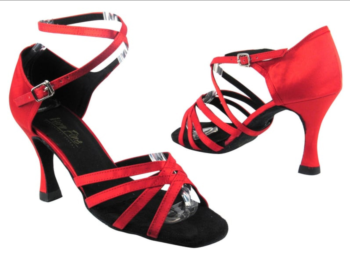 Very Fine Latin or Rhythm Shoe in Multiple Colors and Heel Options 1606 In Stock