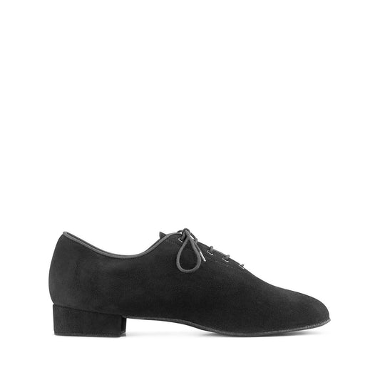 Black Suede or Black Patent Men's Ballroom Dance Shoe with Standard Heel