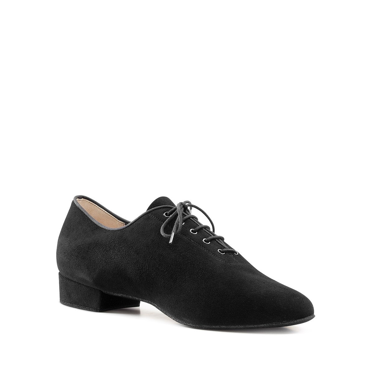 Men's black suede ballroom dance shoe