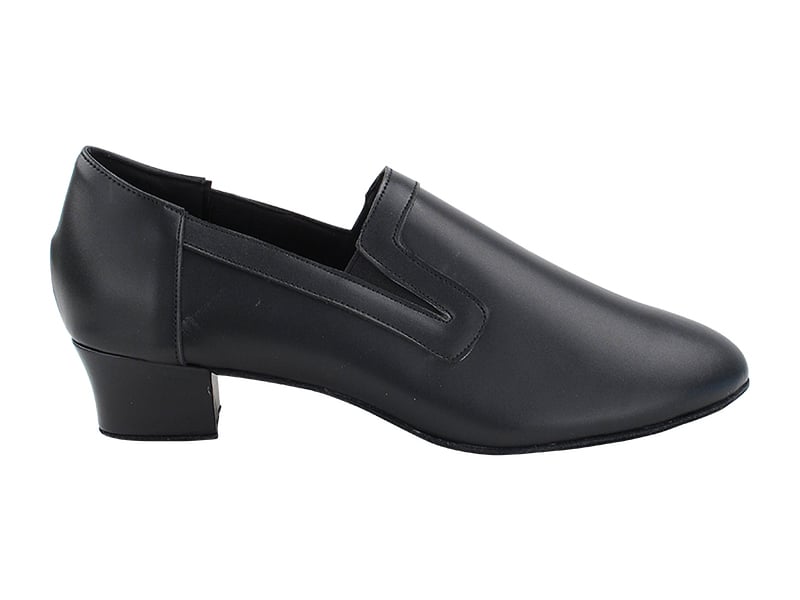 Very Fine Men's Latin Shoes in Black Leather with Latin Heel 2506 In Stock