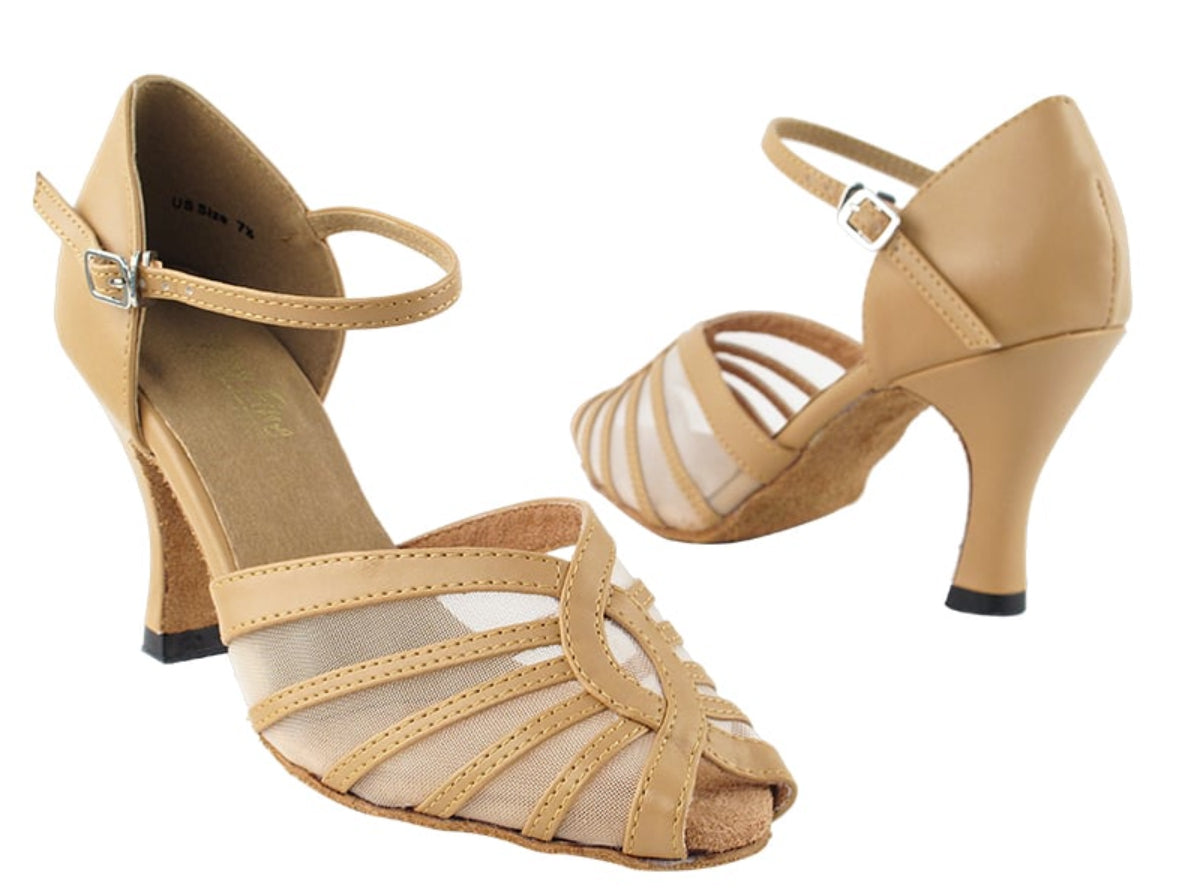 Very Fine Ladies Latin Dance Shoes T Bar with Mesh 2719 In Stock