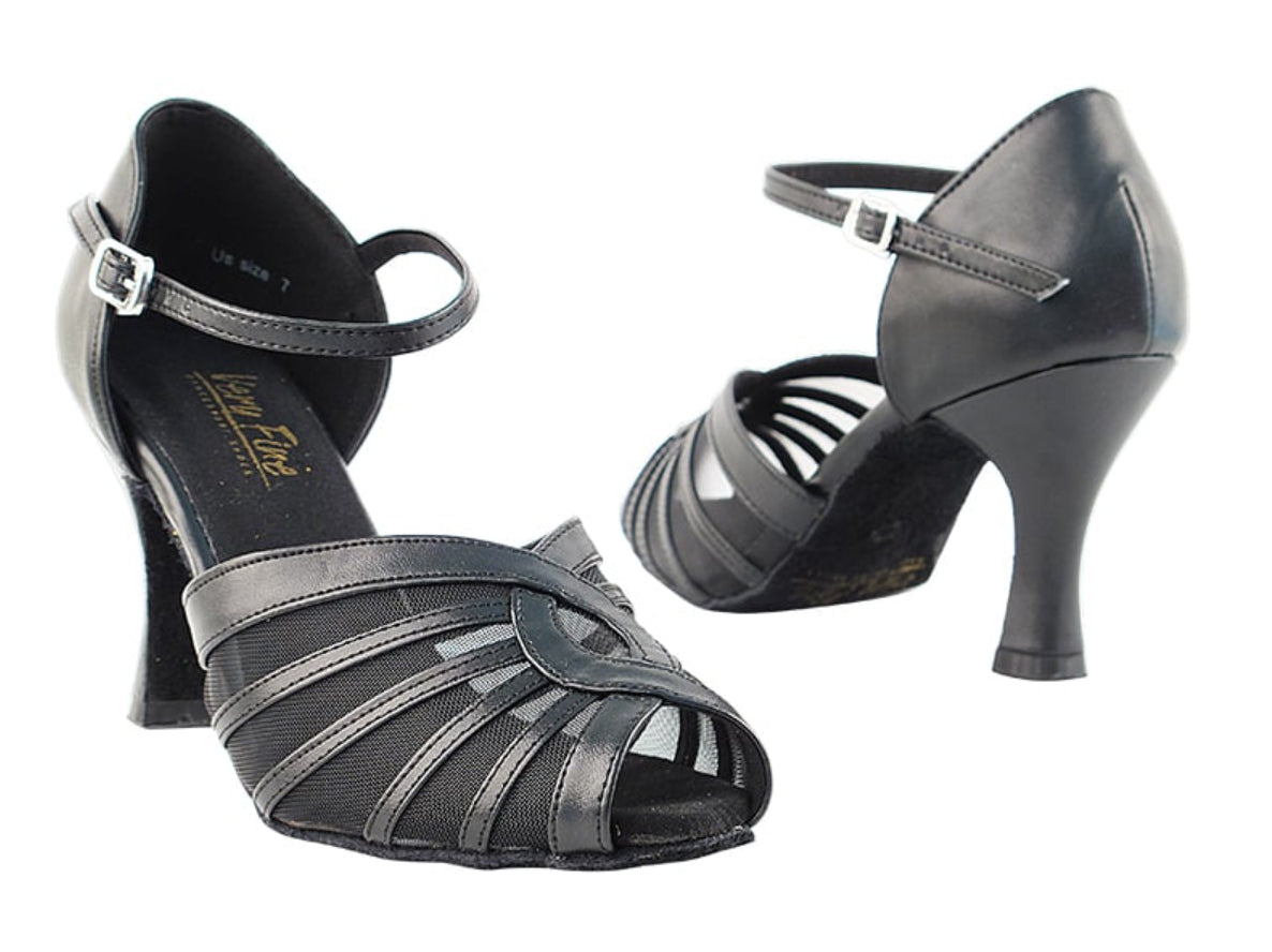 Very Fine Ladies Latin Dance Shoes T Bar with Mesh 2719 In Stock