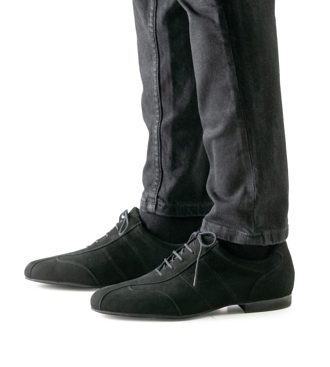 Werner Kern Cuneo Men's Suede Leather Ballroom Dance Shoe Available in Black or Gray