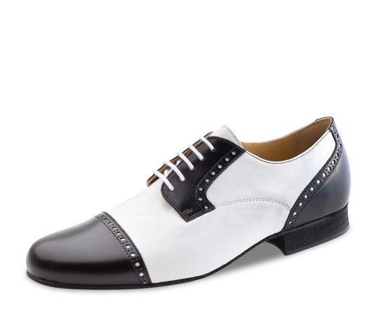 Werner Kern Bergamo Men's Ballroom Dance Shoe in Black/White