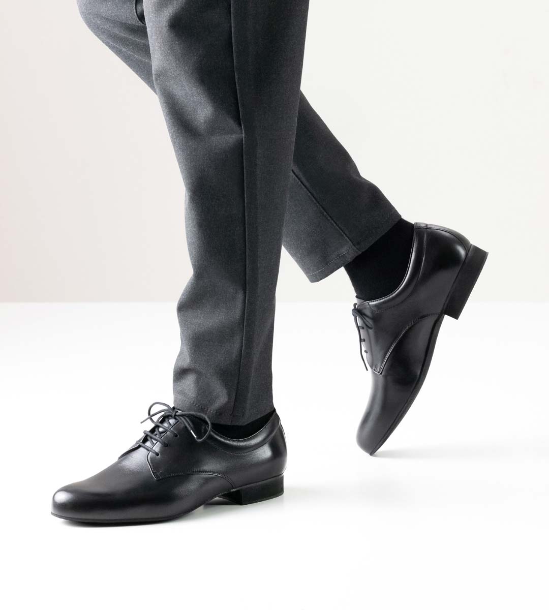 Werner Kern Catania Men's Black Nappa Leather Ballroom Dance Shoe with Narrow Width