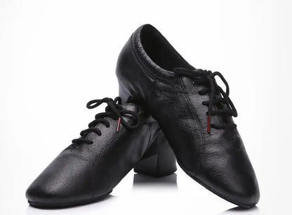 Men's BD Dance Latin Shoes in Black Patent or Leather BD 419_SALE