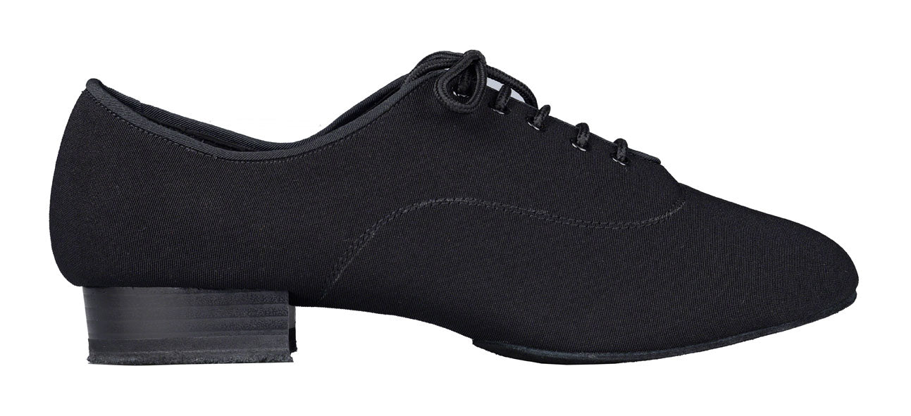 Dance America Jackson Men's Black Canvas Ballroom Dance Shoe with Split Sole