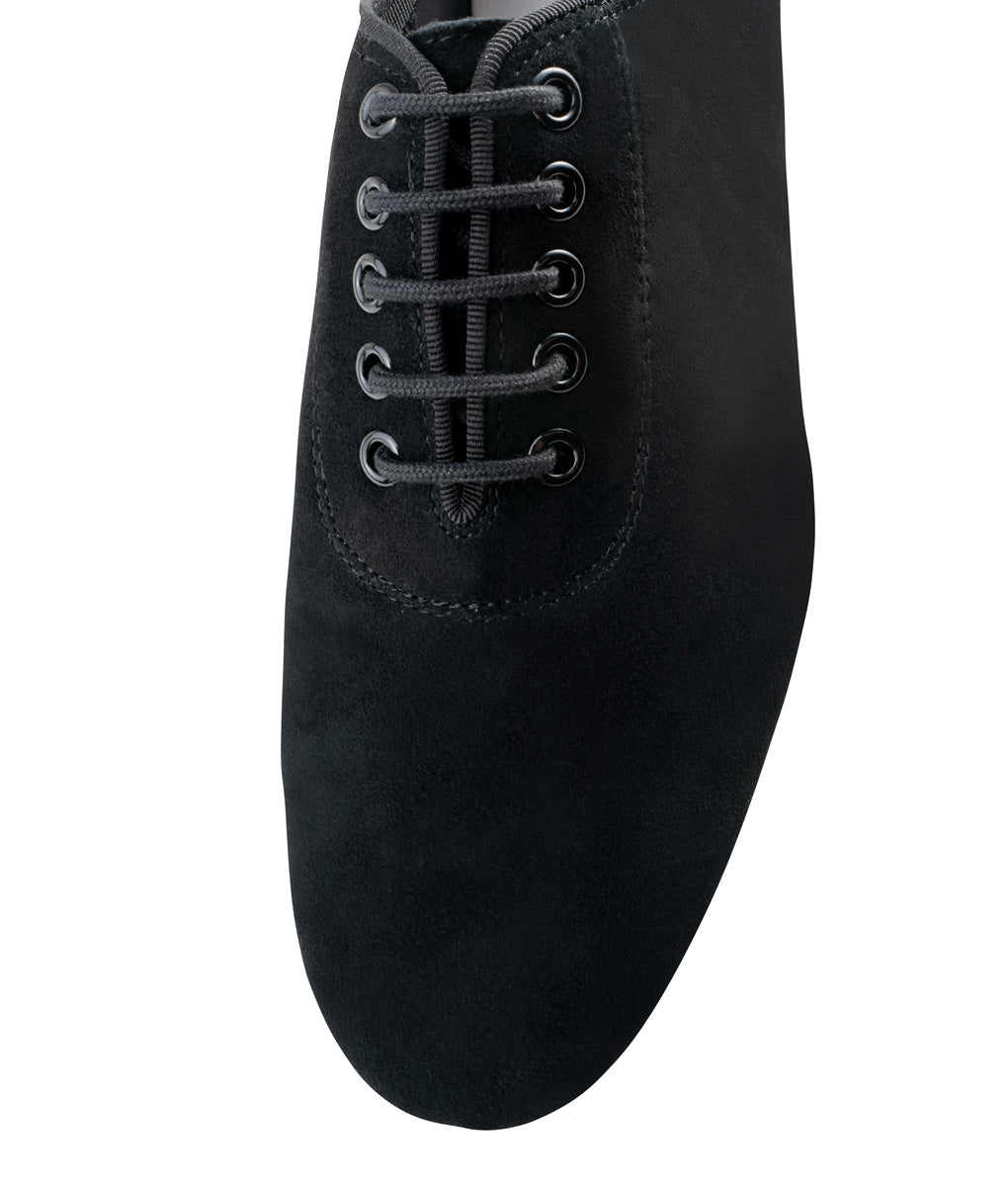 Werner Kern Babette Ladies Practice Shoes in Black Suede with Breathable and Moisture-Absorbent Leather Lining