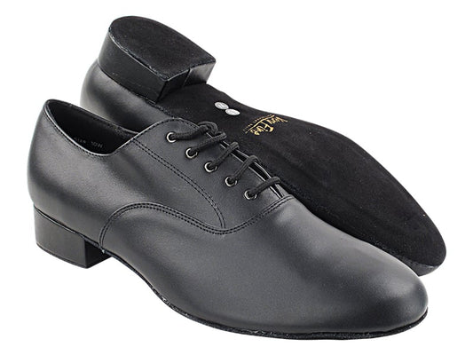 Very Fine C919101W_SALE Black Leather Men's Ballroom Dance Shoe in Wide Width