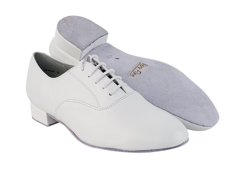 Very Fine 919101_sale Men's Ballroom Shoes in White Leather in Stock