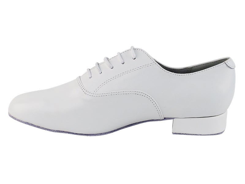 Very Fine 919101_sale Men's Ballroom Shoes in White Leather in Stock