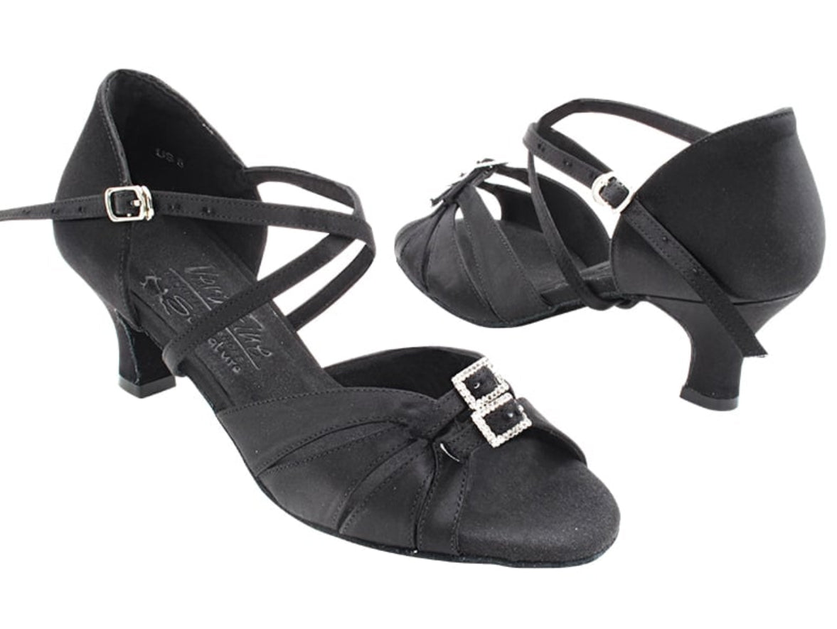 Very Fine Ladies Latin Dance Shoe with Adjustable Toe Strap 92307 In Stock