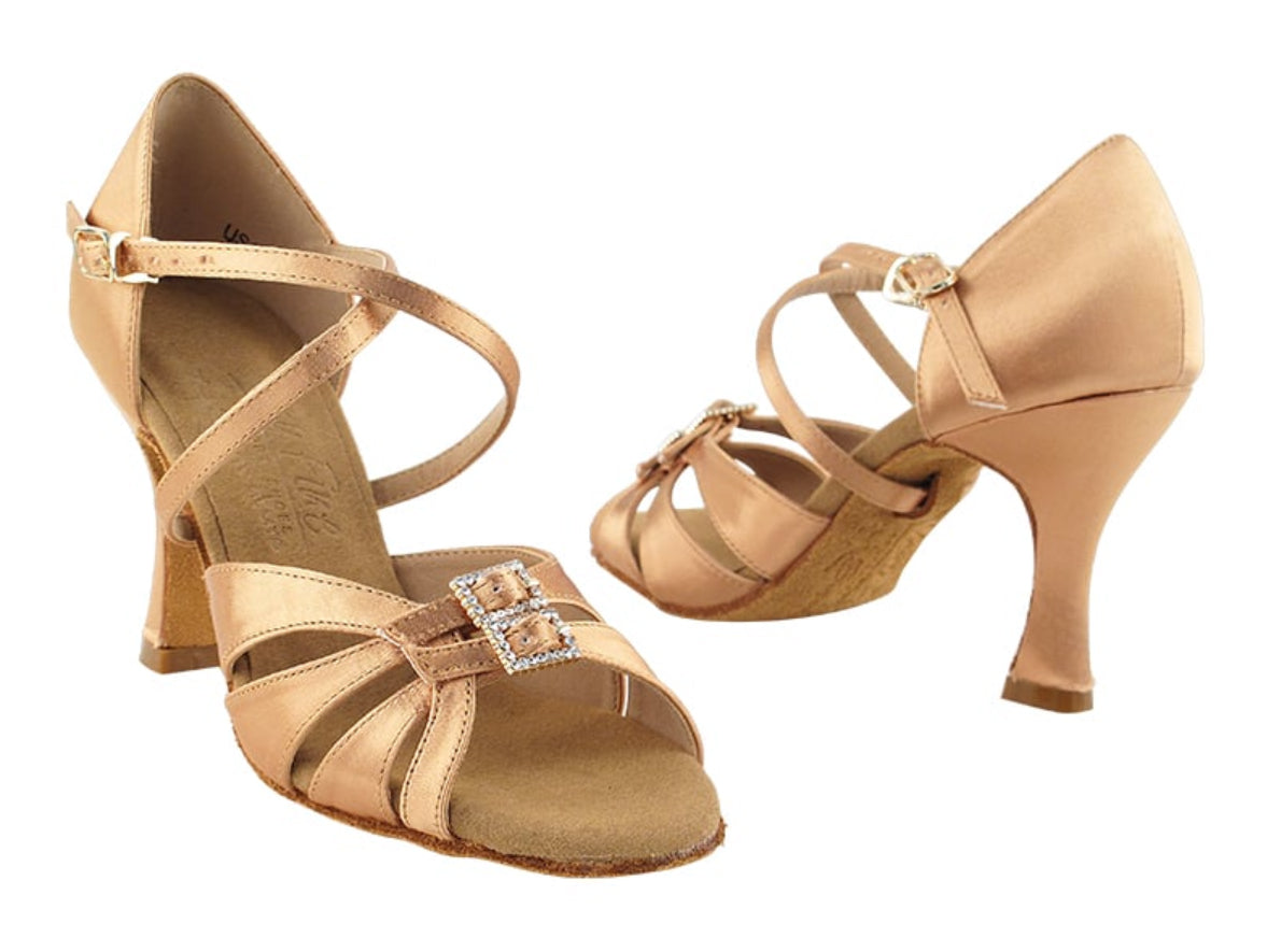 Very Fine Ladies Latin Dance Shoe with Adjustable Toe Strap 92307 In Stock