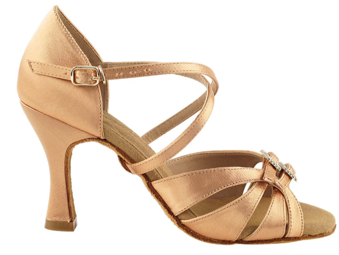 Very Fine Ladies Latin Dance Shoe with Adjustable Toe Strap 92307 In Stock