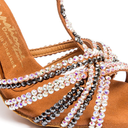 International Dance Shoes IDS Tan Satin Bela by Lauren