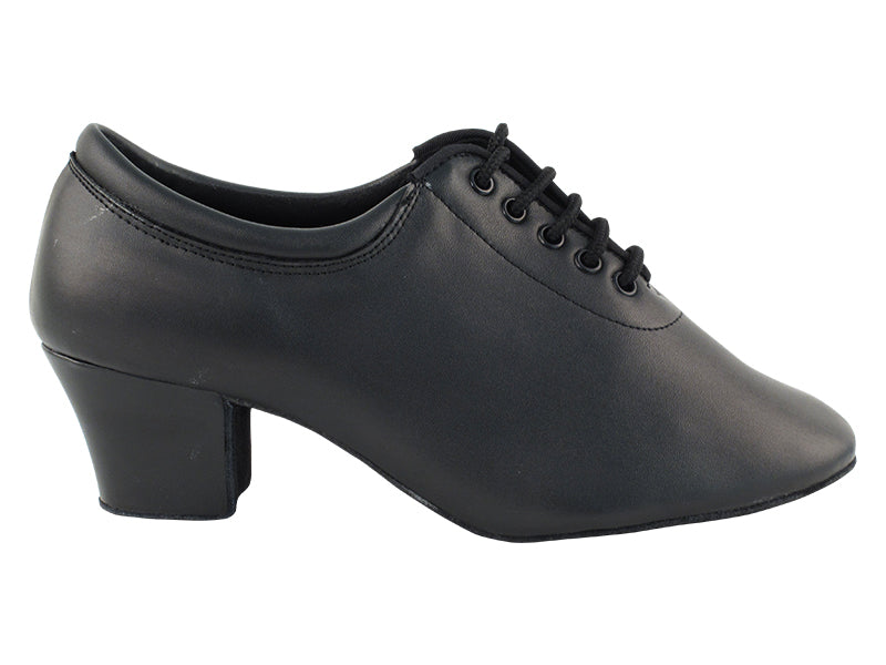 Very Fine Full Sole Black Leather Ladies Practice Dance Shoe 2601 In Stock