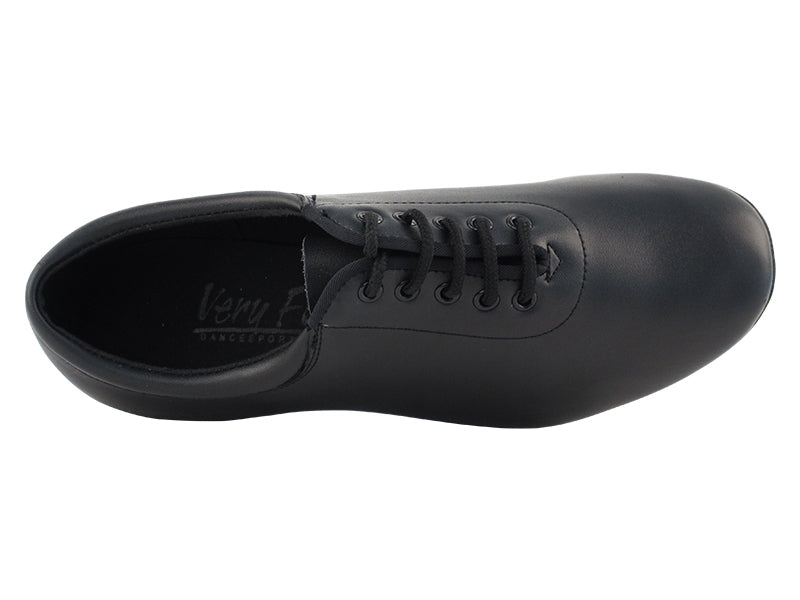 Very Fine 2601_SALE Full Sole Black Leather Ladies Practice Dance Shoe In Stock