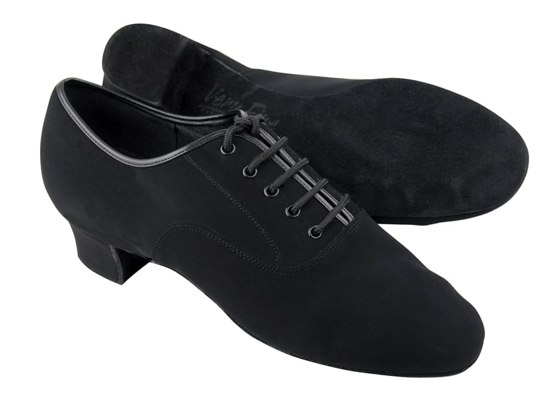 Very Fine C915108 Men's Latin Shoes in Black Oxford Nubuck with Multiple Widths