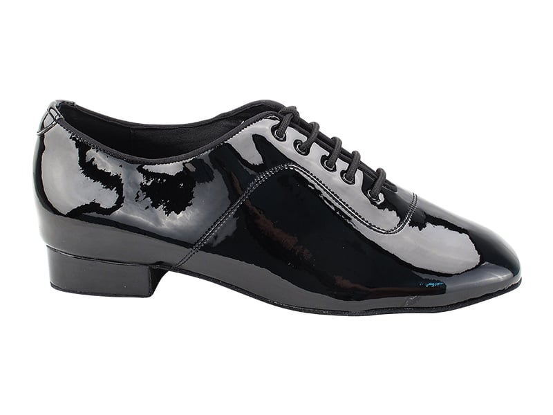 Very Fine Black Patent Men's Ballroom Shoes with Extra Cushioned Insole & Footbed 917101 In Stock