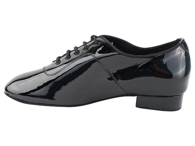 Very Fine C917101 Black Patent Men's Ballroom Shoes with Extra Cushioned Insole & Footbed