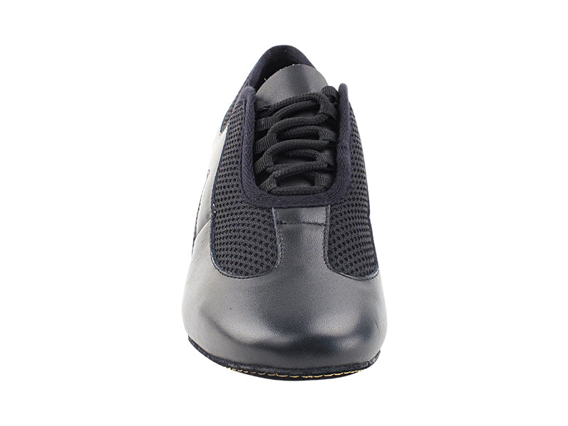 Very Fine CD702BBX Split Sole Black Leather and Breathable Mesh Ladies Practice Dance Shoe