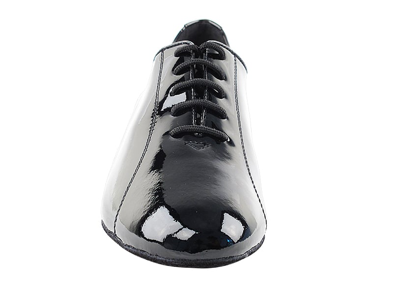 Very Fine Black Patent Men's Ballroom and Smooth Shoes with Extra Thick Memory Padding 9317 In Stock