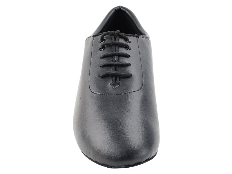 Very Fine Men's Latin Shoes in Black Leather 9336 In Stock