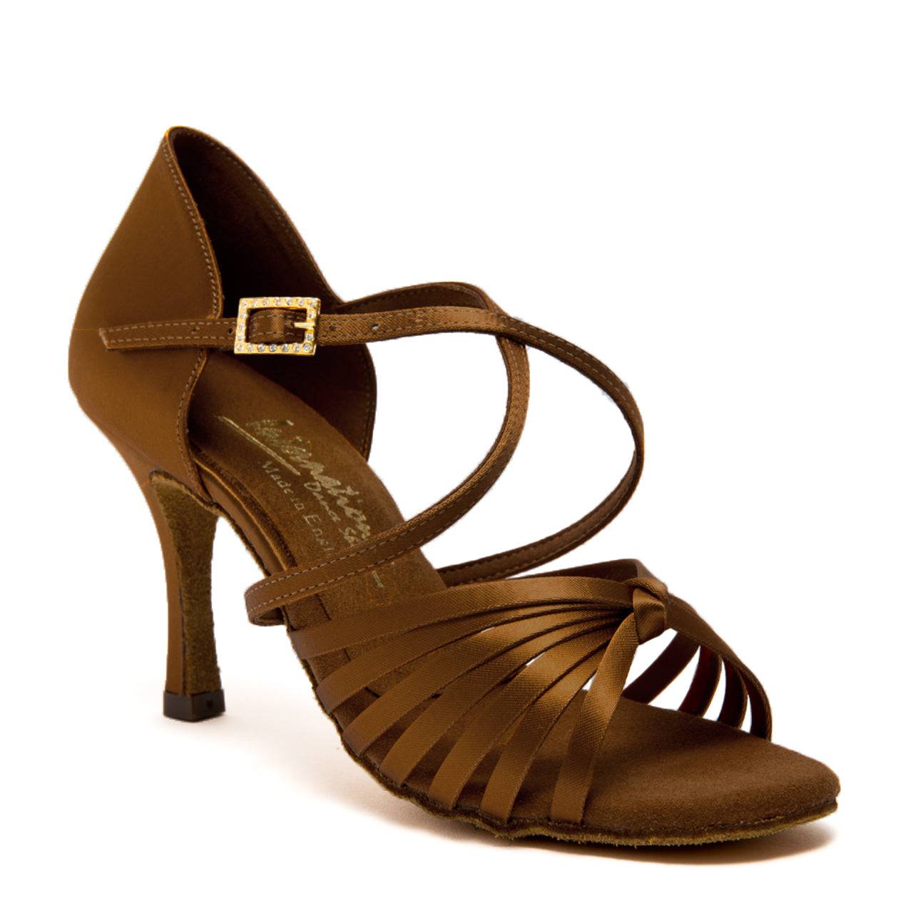 International Dance Shoes IDS Ladies Satin Latin Dance Shoe with Knot