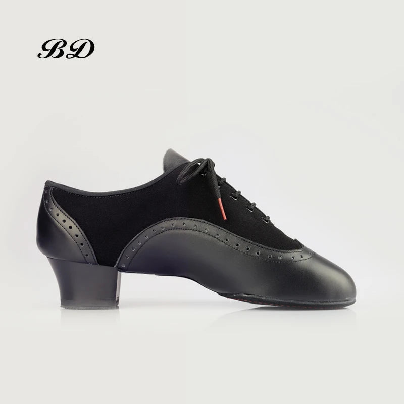 Men's Latin Dance Shoes Material and Broguing BD 458