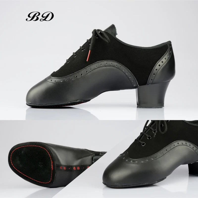 Men's Latin Dance Shoes Material and Broguing BD 458