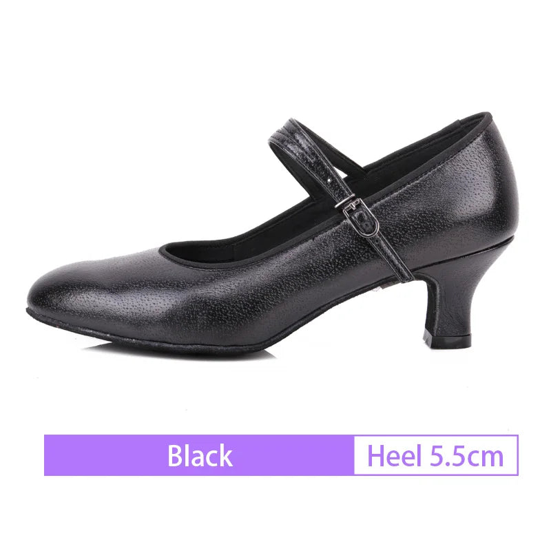 BD Dance 119 Women's Social and Ballroom Dance Shoe with Double Strap