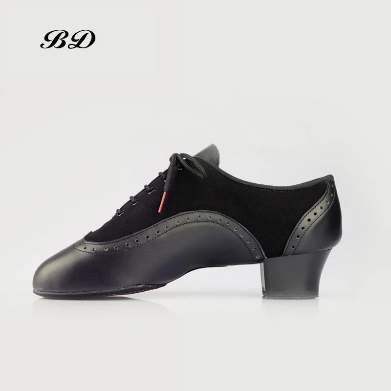 Men's Latin Dance Shoes Material and Broguing BD 458