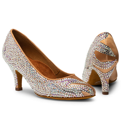 International Dance Shoes IDS ICS RoundToe by Lauren Peach Satin