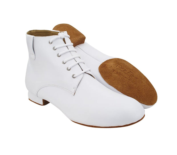 Very Fine Men's Leather Ballroom Dance Shoes with High Top Ankle and 1” heel 9001 In Stock