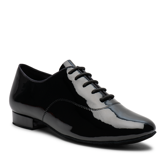 International Dance Shoes IDS Dansport MT Black Patent Men's Ballroom Dance Shoe